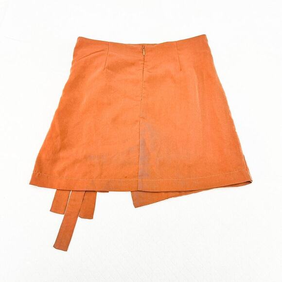 JOA Modern Masterpiece BC5946 Brown Wrap Skirt Double Bow Size Small - Picture 2 of 6